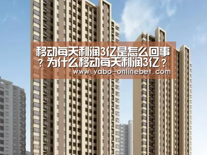 移动每天利润3亿是怎么回事?为什么移动每天利润3亿?:亚博聚合(图3) 亚博官网
